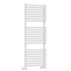 Toasty Halo Matt White Bar on Bar Heated Towel Rail
