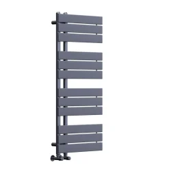 Toasty Haven Anthracite Flat Panel Offset Heated Towel Rail