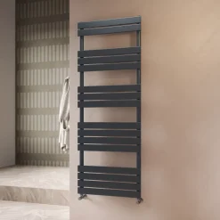Toasty Hush Anthracite Flat Panel Heated Towel Rail