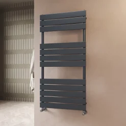 Toasty Hush Anthracite Flat Panel Heated Towel Rail