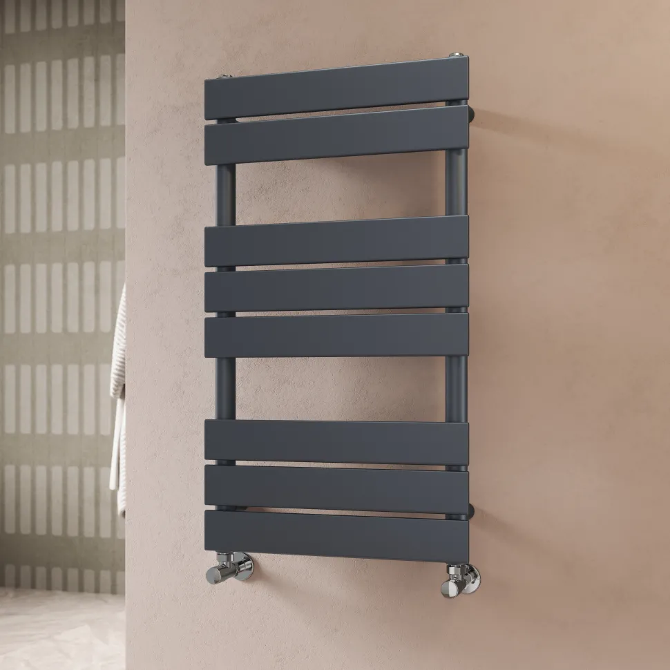 Toasty Hush Anthracite Flat Panel Heated Towel Rail