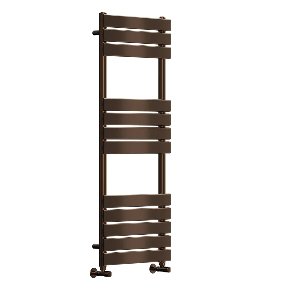 Toasty Hush Brushed Bronze Flat Panel Heated Towel Rail