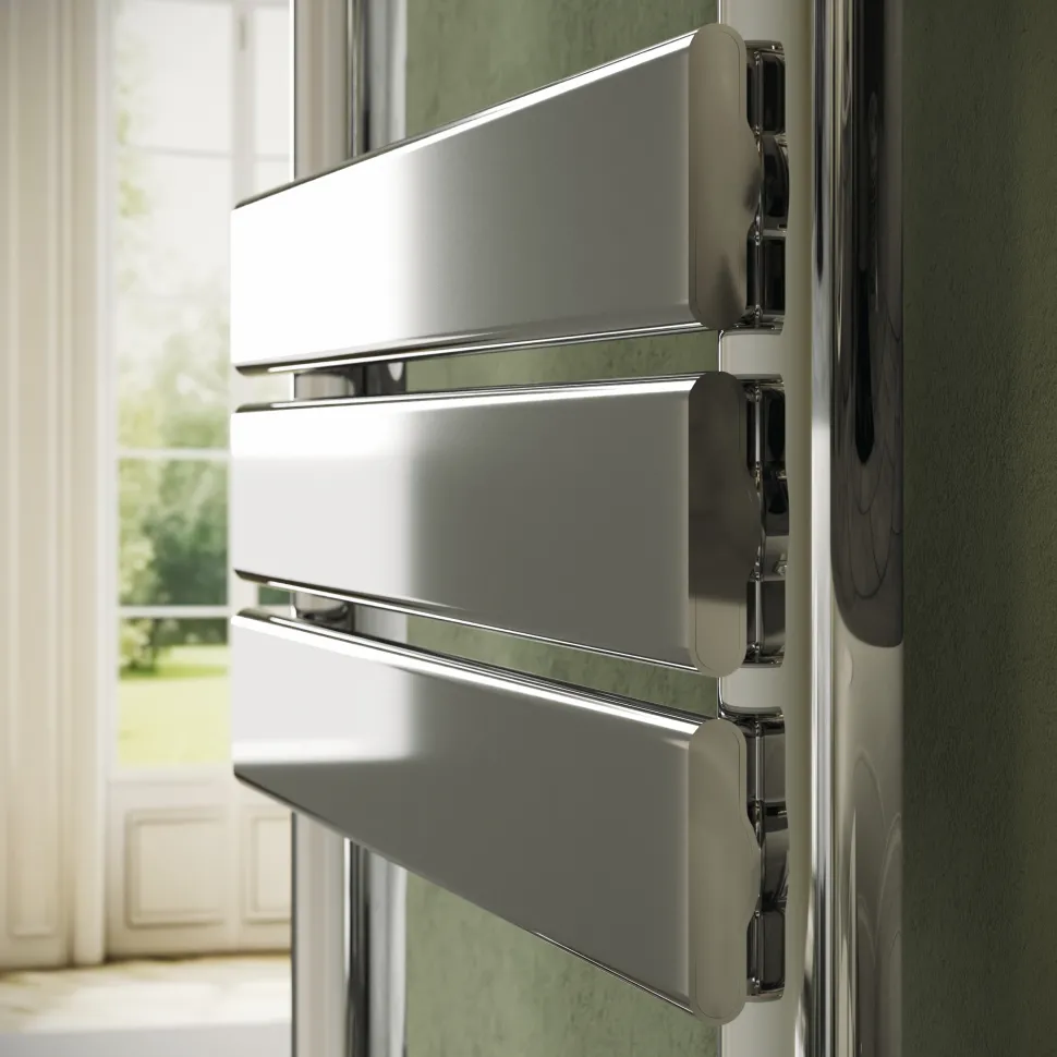 Toasty Hush Chrome Flat Panel Heated Towel Rail