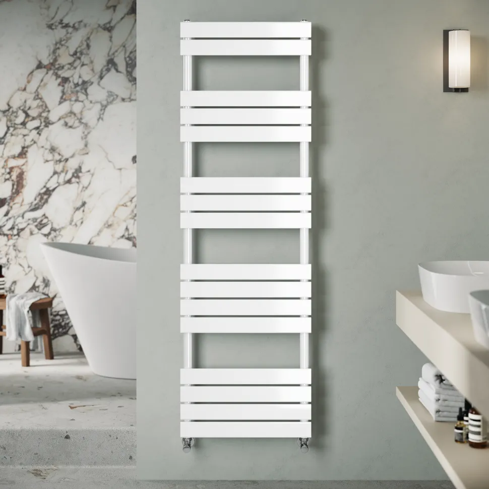 Toasty Hush White Flat Panel Heated Towel Rail