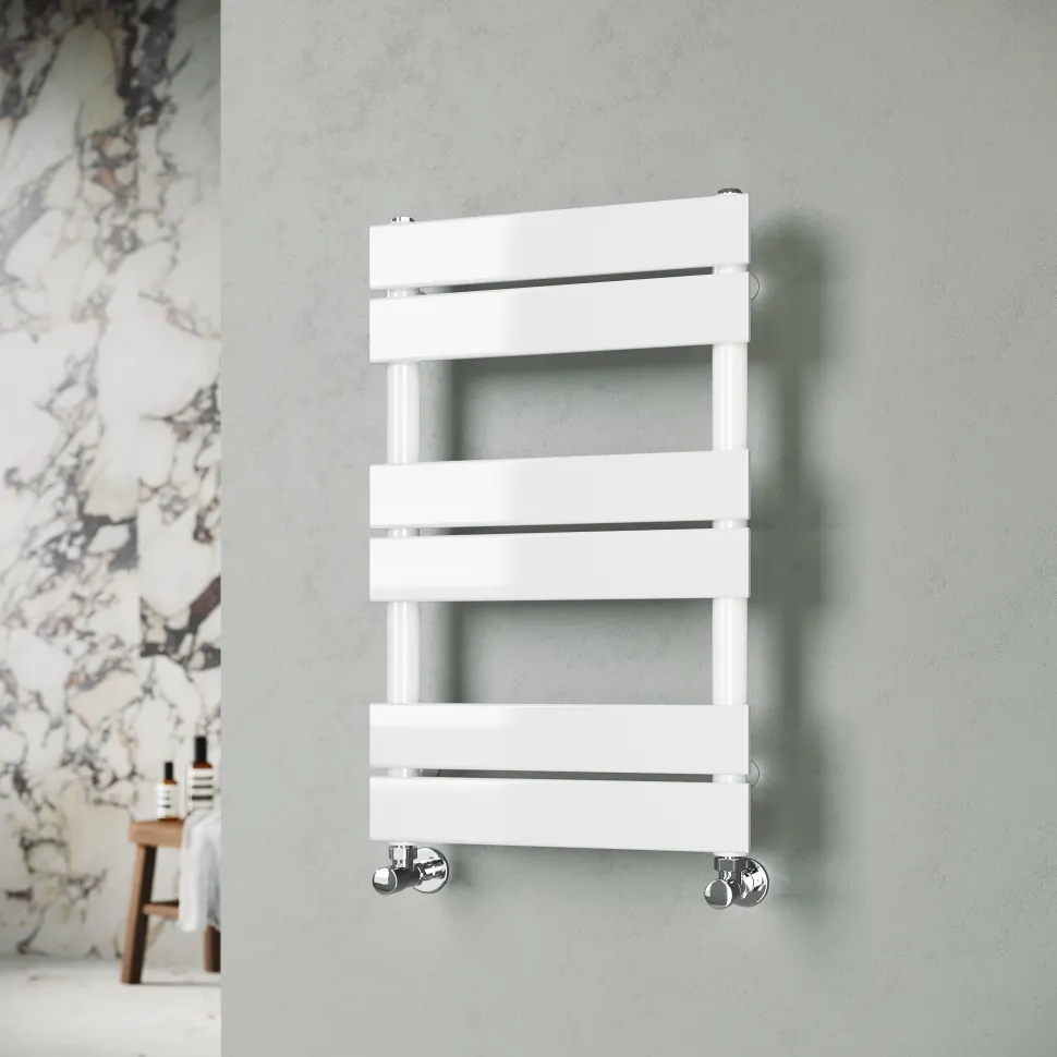 Toasty Hush White Flat Panel Heated Towel Rail