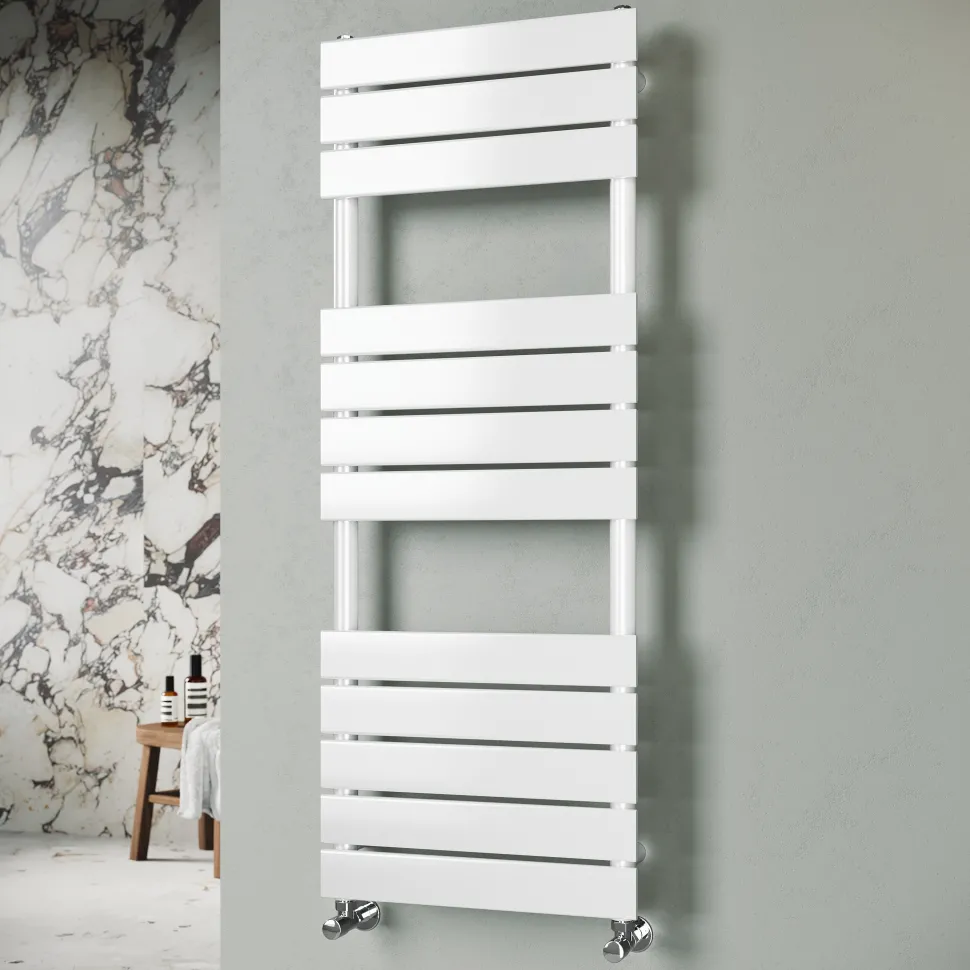 Toasty Hush White Flat Panel Heated Towel Rail