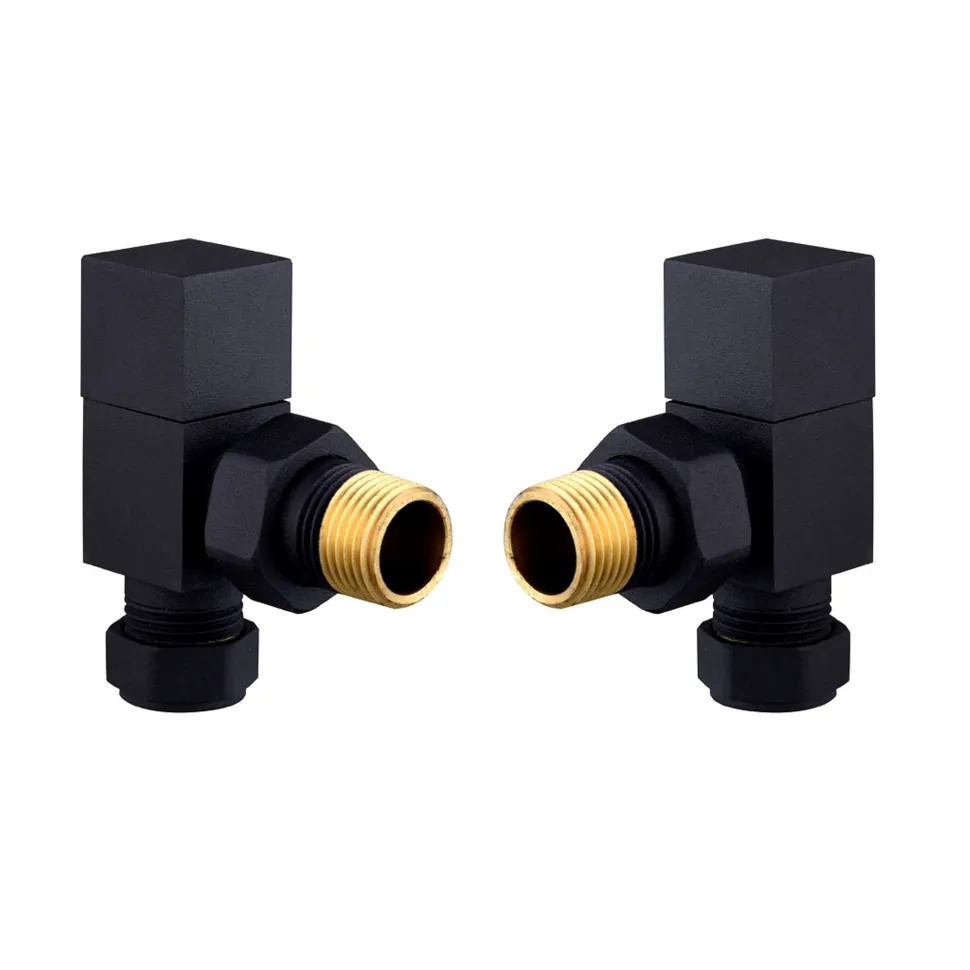 Toasty Matt Black Square Manual Valve