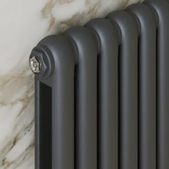 Toasty Mellow Anthracite Horizontal 2 Column Radiator