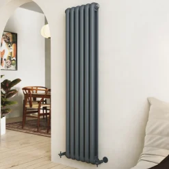 Toasty Mellow Anthracite Vertical 2 Column Radiator