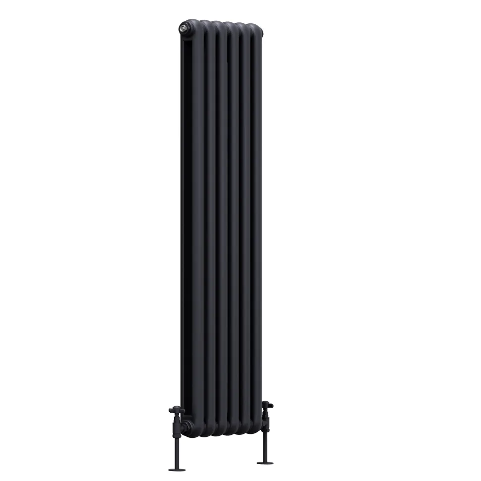 Toasty Mellow Anthracite Vertical 2 Column Radiator