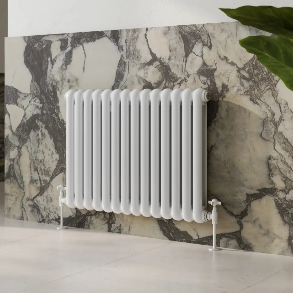 Toasty Mellow White Horizontal 2 Column Radiator