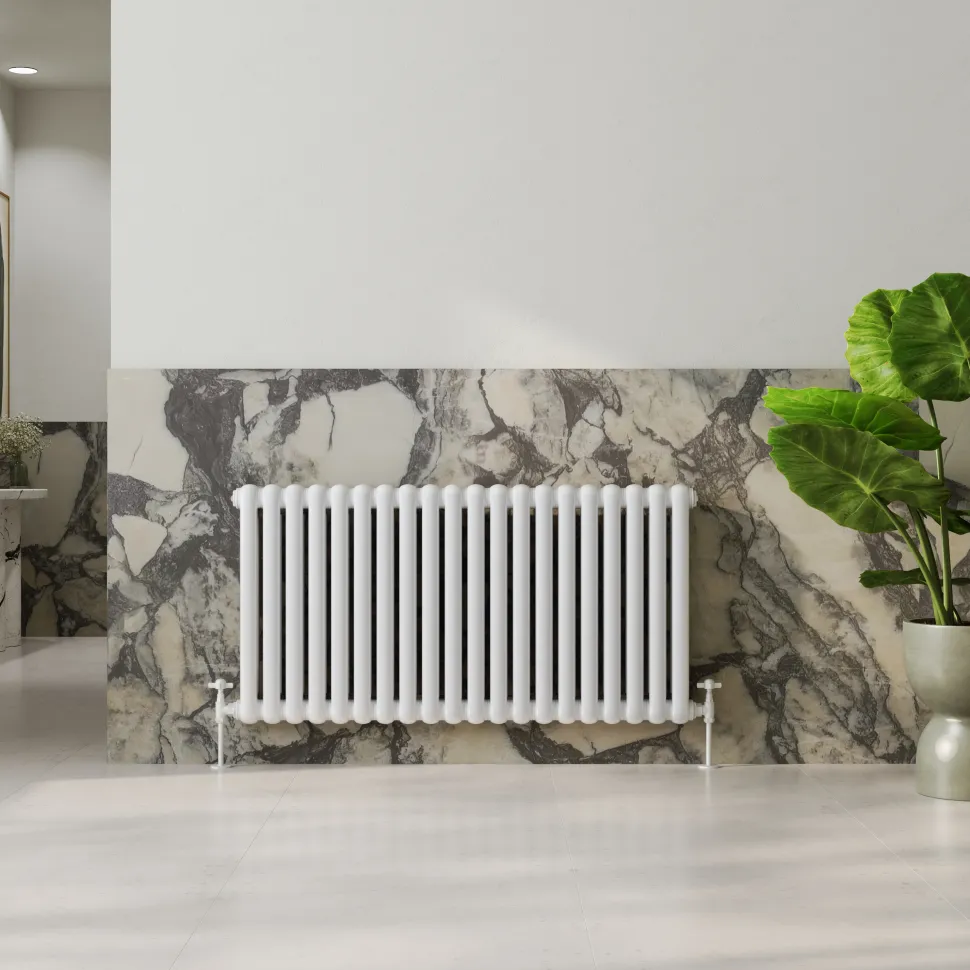 Toasty Mellow White Horizontal 2 Column Radiator