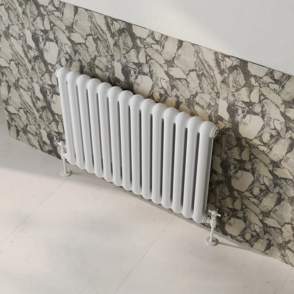 Toasty Mellow White Horizontal 2 Column Radiator