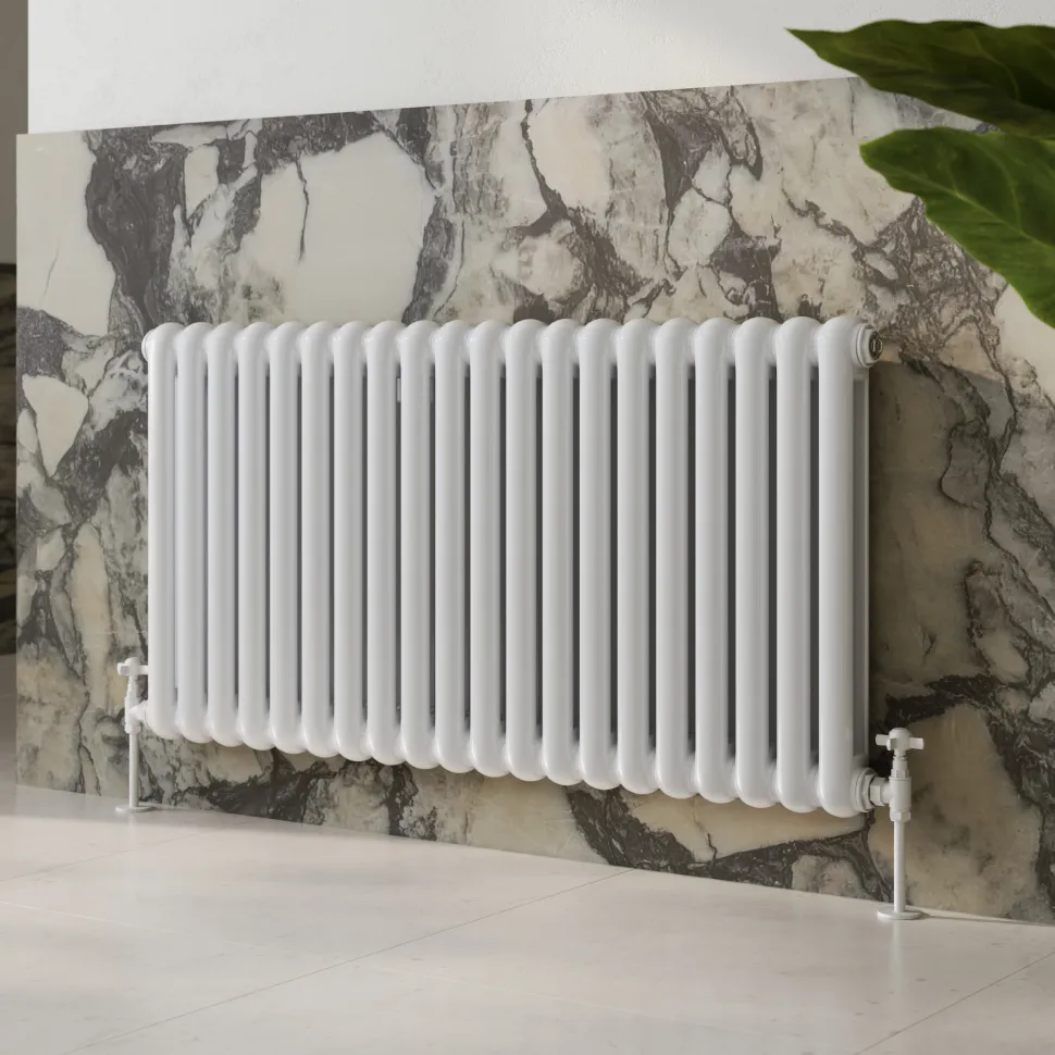 Toasty Mellow White Horizontal 2 Column Radiator