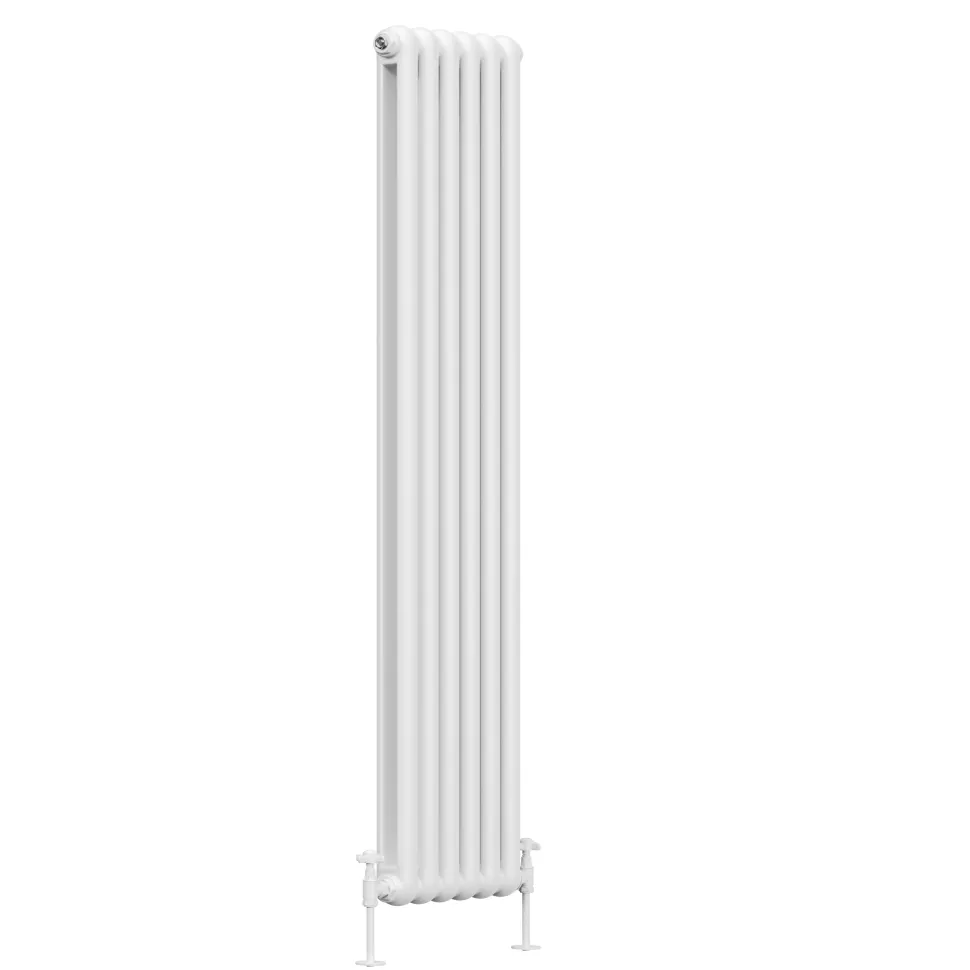 Toasty Mellow White Vertical 2 Column Radiator