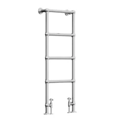 Toasty Merrin Chrome Floorstanding Traditional Heated Towel Rail
