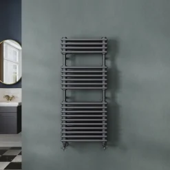 Toasty Montford Anthracite Traditional Column Heated Towel Rail