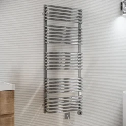 Toasty Nest Chrome Electric Heated Towel Rail with Heating Element