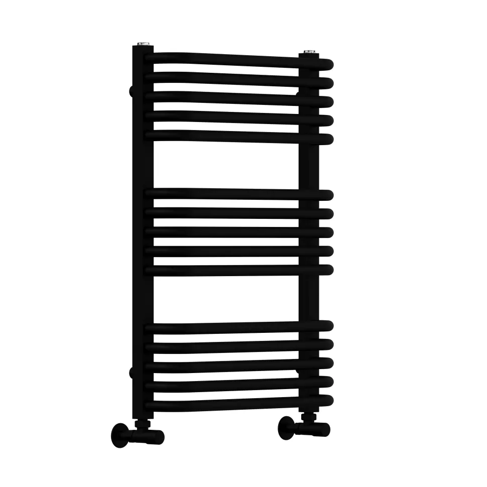 Toasty Nest Matt Black Heated Towel Rail