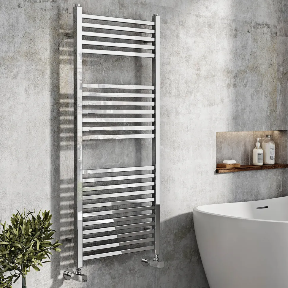 Toasty Oren Chrome Heated Towel Rail