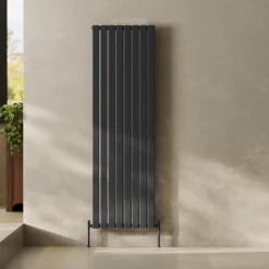 Toasty Radiance Anthracite Flat Panel Vertical Radiator