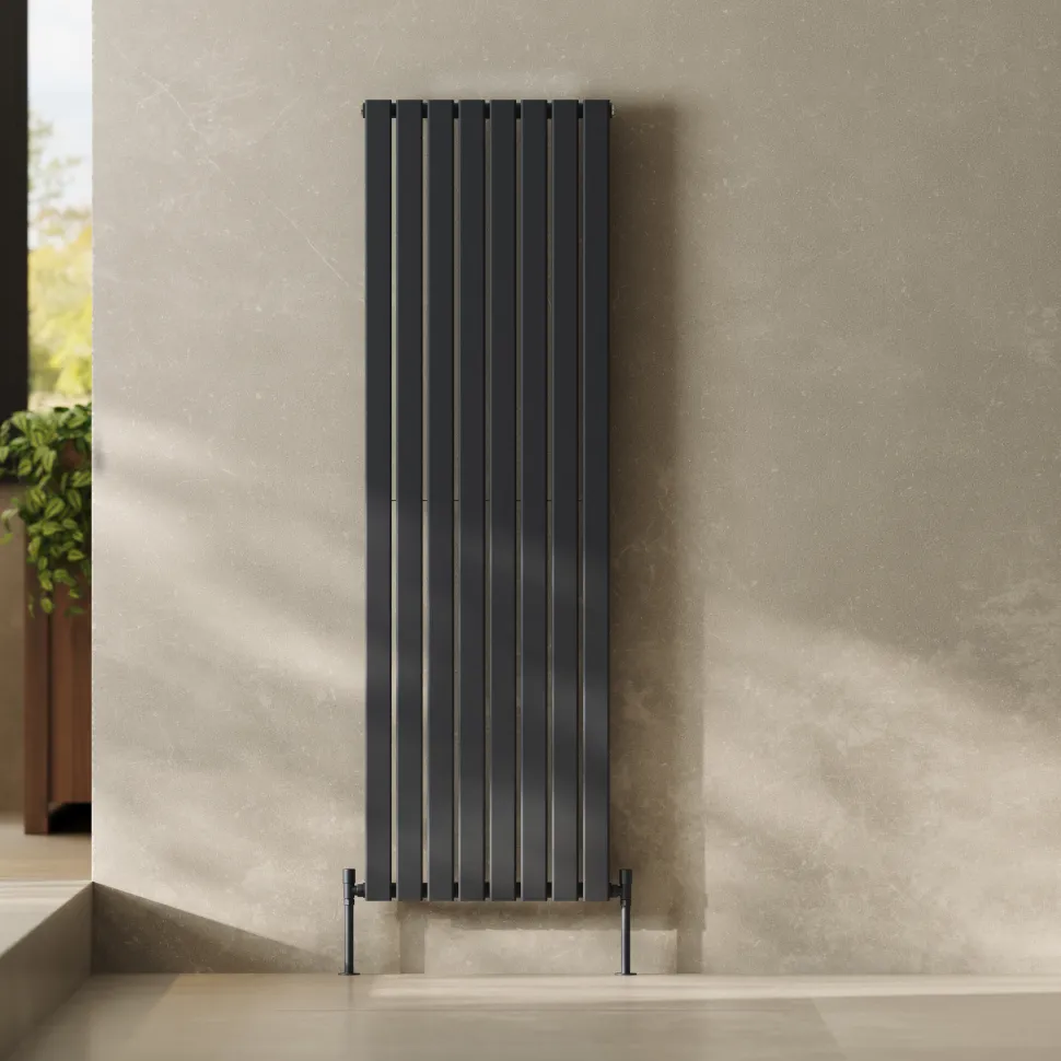 Toasty Radiance Anthracite Flat Panel Vertical Radiator