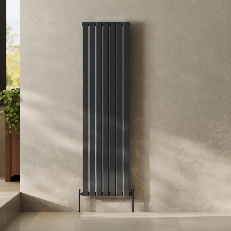Toasty Radiance Anthracite Flat Panel Vertical Radiator