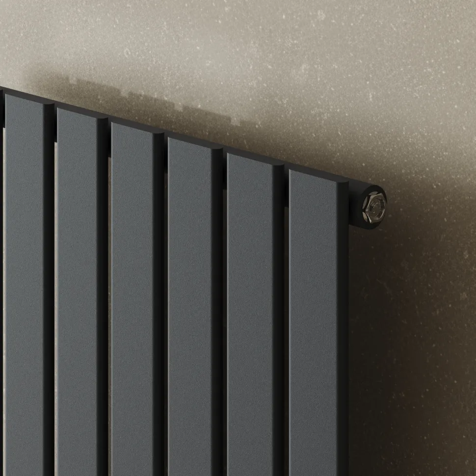 Toasty Radiance Anthracite Flat Panel Vertical Radiator