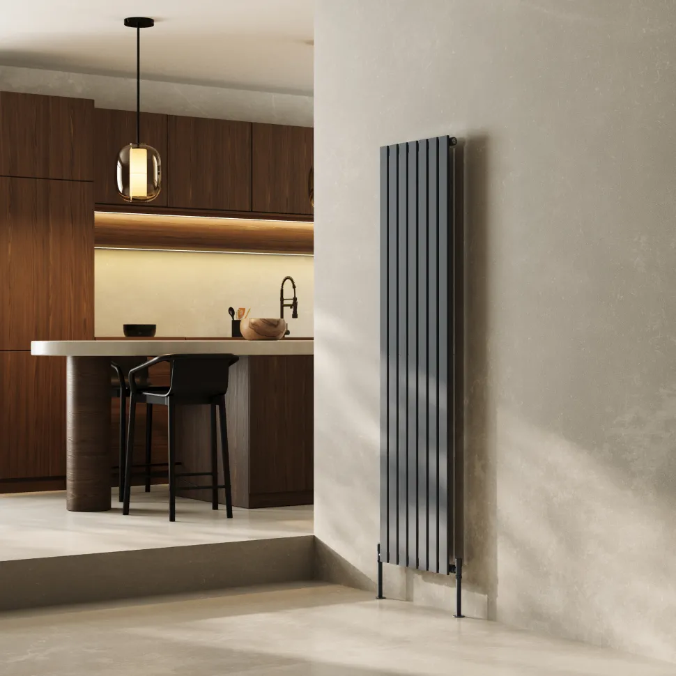 Toasty Radiance Anthracite Flat Panel Vertical Radiator