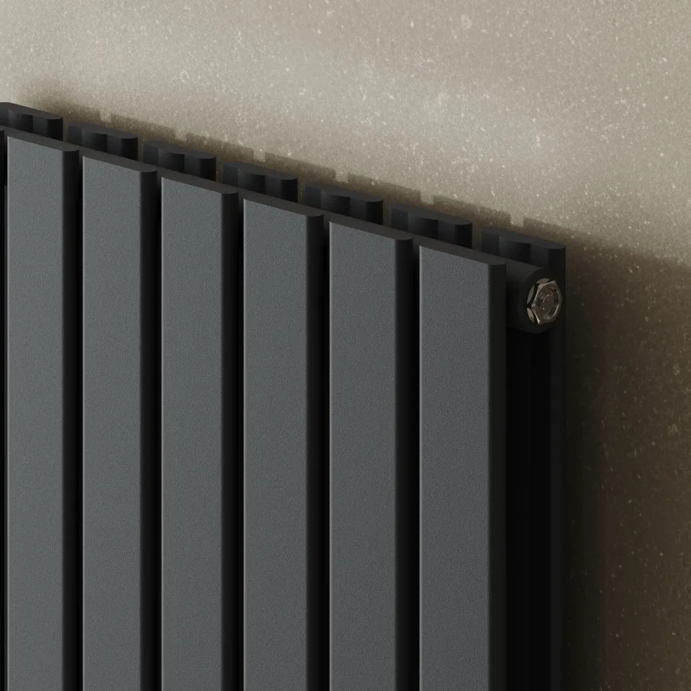 Toasty Radiance Anthracite Flat Panel Vertical Radiator