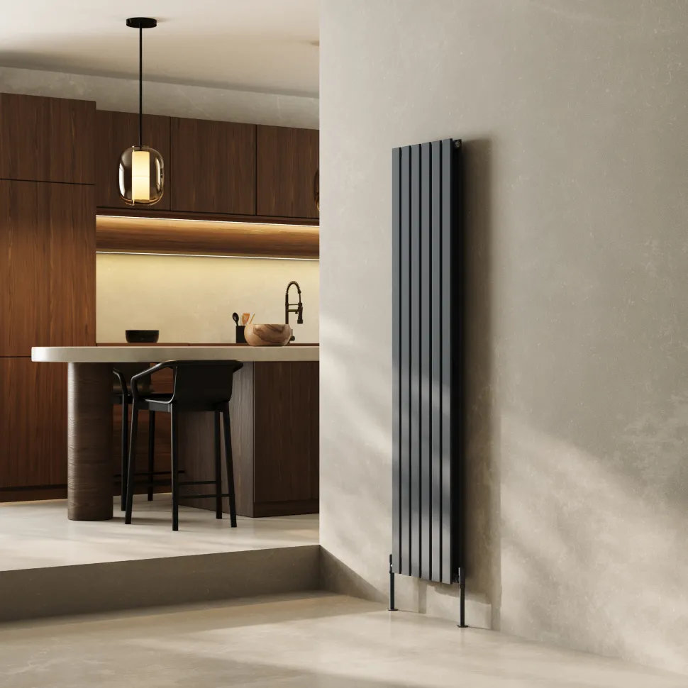 Toasty Radiance Anthracite Flat Panel Vertical Radiator
