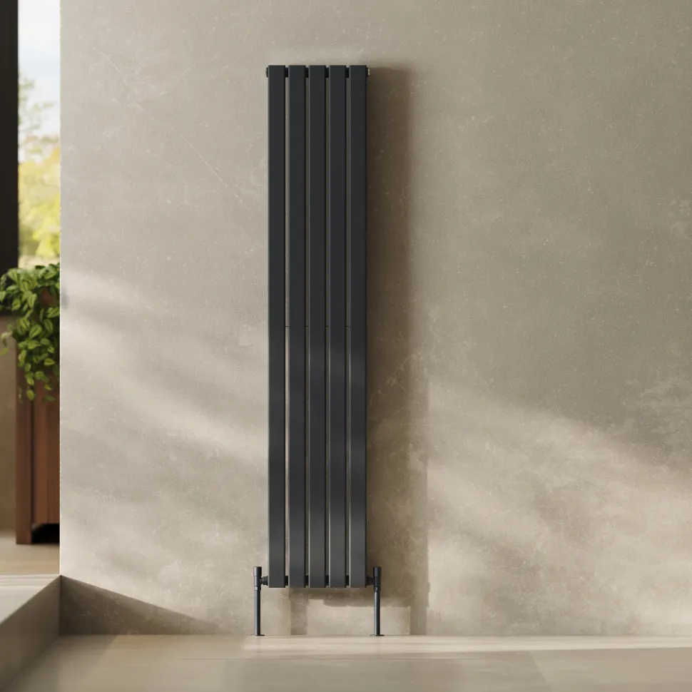 Toasty Radiance Anthracite Flat Panel Vertical Radiator