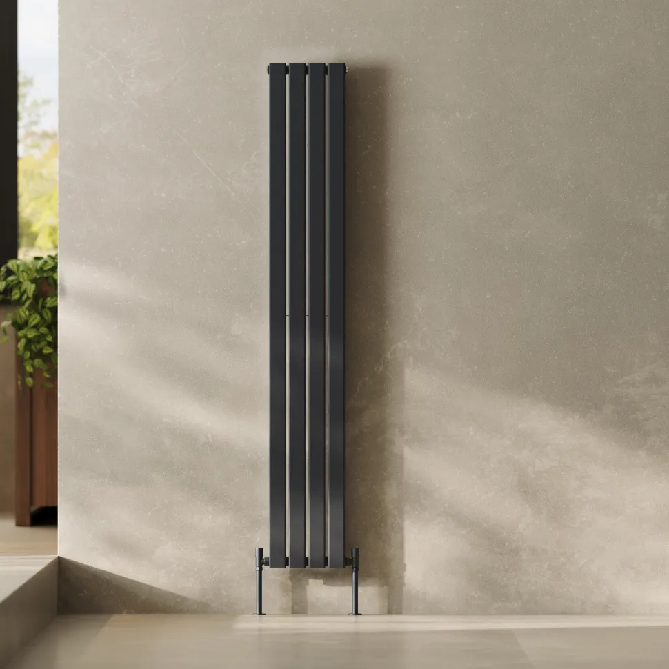 Toasty Radiance Anthracite Flat Panel Vertical Radiator
