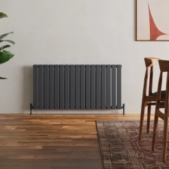 Toasty Radiance Anthracite Flat Panel Horizontal Radiator