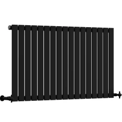 Toasty Radiance Matt Black Flat Panel Horizontal Radiator