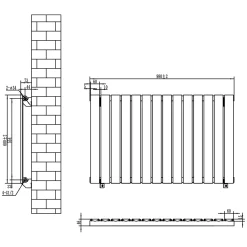 Toasty Radiance White Flat Panel Horizontal Radiator