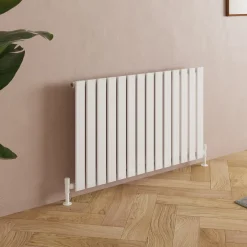 Toasty Radiance White Flat Panel Horizontal Radiator