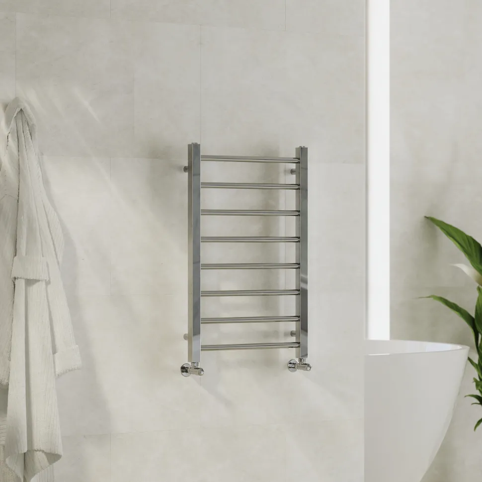 Toasty Rise Chrome Heated Towel Rail