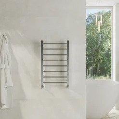 Toasty Rise Chrome Heated Towel Rail