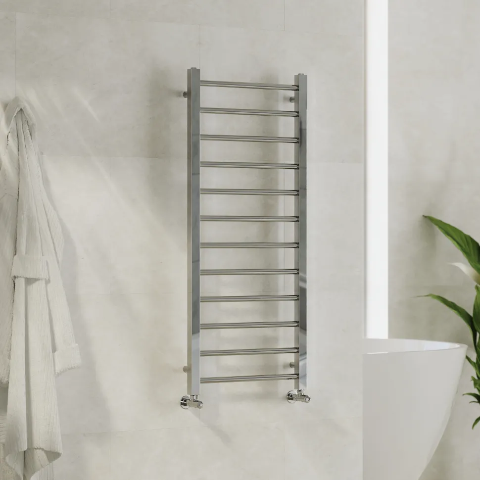 Toasty Rise Chrome Heated Towel Rail