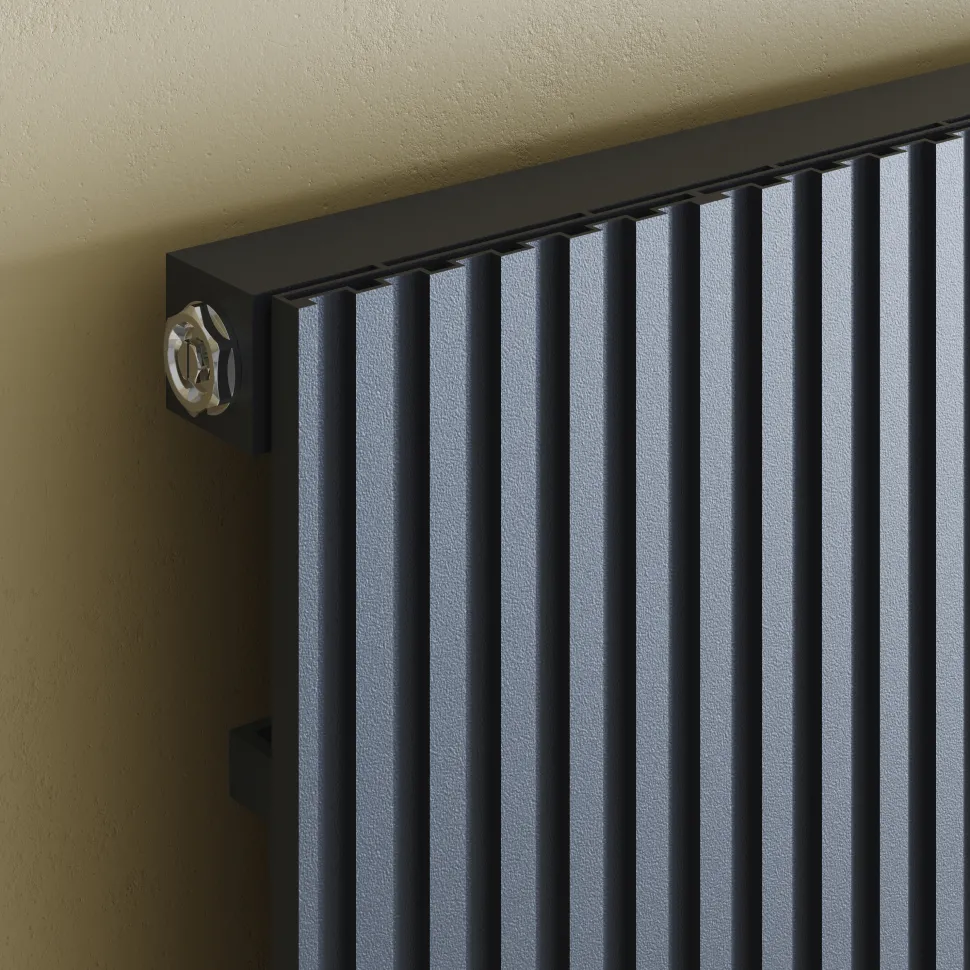 Toasty Strata Anthracite Aluminium Vertical Radiator