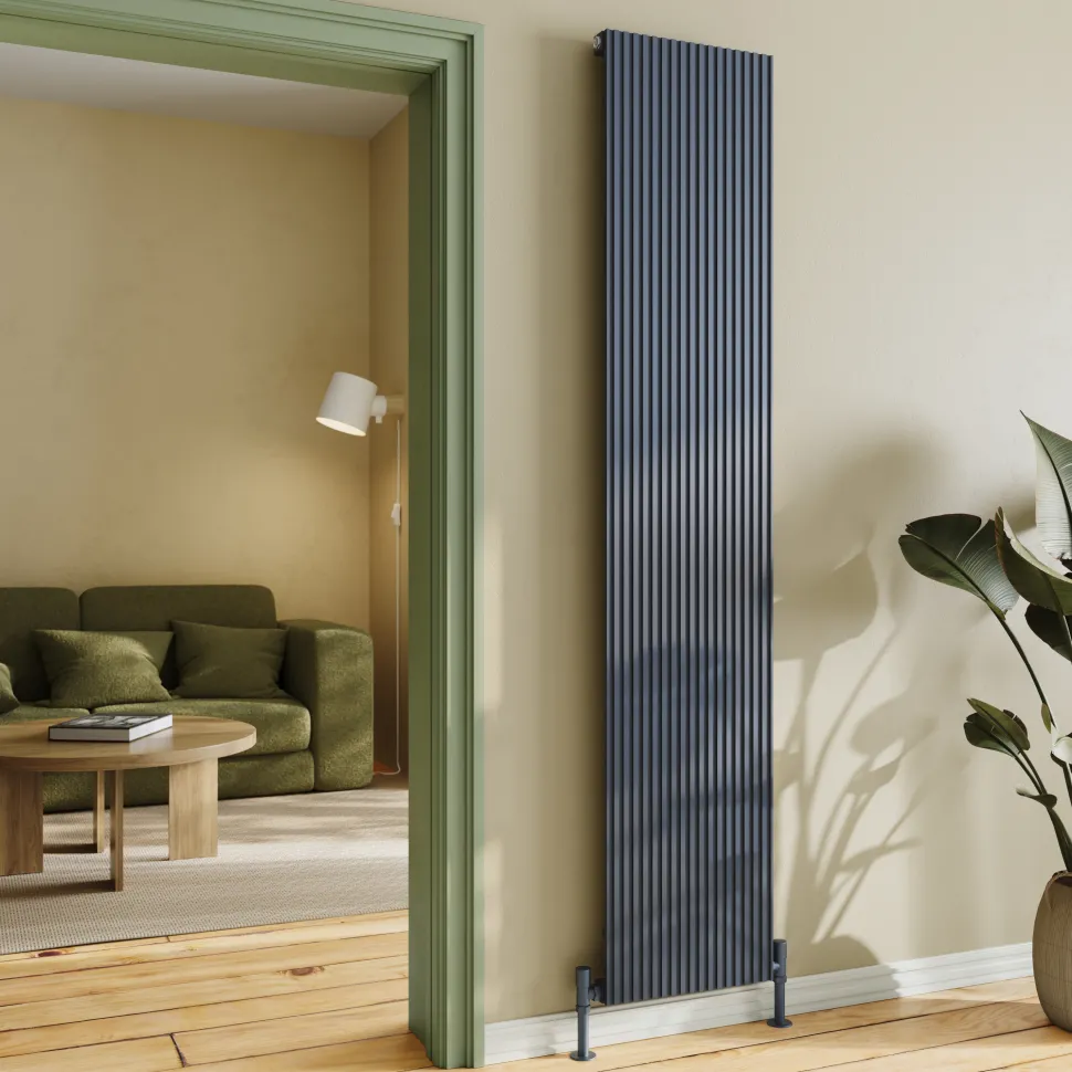 Toasty Strata Anthracite Aluminium Vertical Radiator