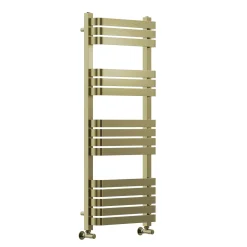 Toasty Studio Brushed Brass Heated Towel Rail - 1200 x 500mm