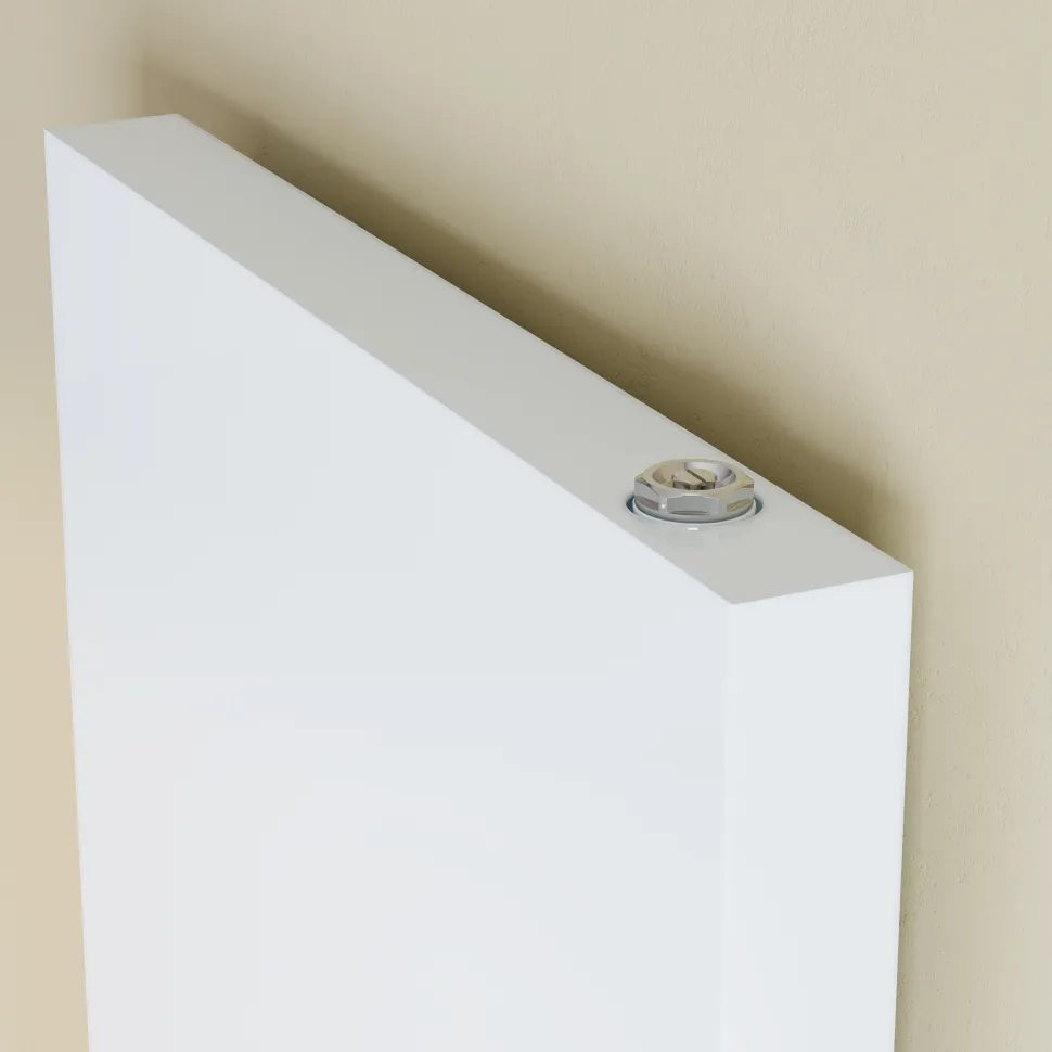 Toasty Surface White Flat Single Panel Vertical Radiator - 1800 x 400mm