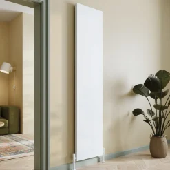 Toasty Surface White Flat Single Panel Vertical Radiator - 1800 x 400mm