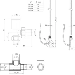 Toasty White Dual Fuel Kit With Digital Element, Valves And T-Piece