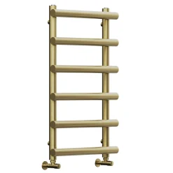 Toasty Yarrow Brushed Brass Heated Towel Rail