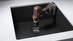Top-Fix 90mm Basket Strainer Kitchen Sink Waste, Overflow Pipework & Cover
