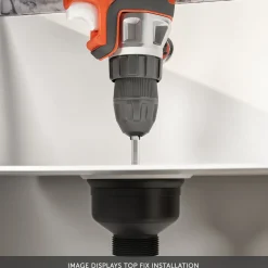 Top-Fix Unslotted Clicker Basin Waste
