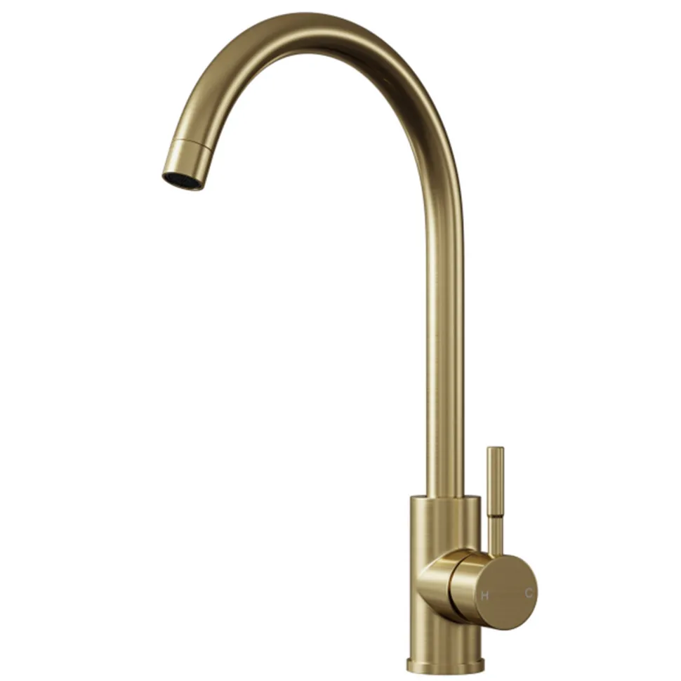Top-Fix Vito Mono Kitchen Mixer Tap with Swan Neck Spout